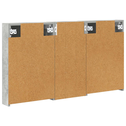 Badrumsskåpsset 3 pcs 110 x 10,5 x 60,5 cm Konstruerat trä