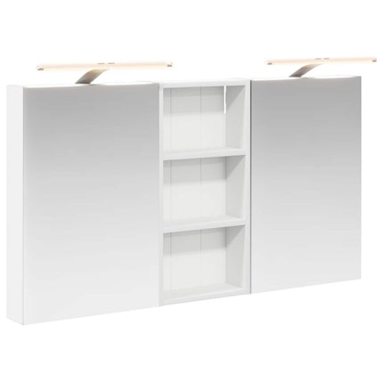 Badrumsskåpsset 3 pcs 110 x 10,5 x 60,5 cm Konstruerat trä