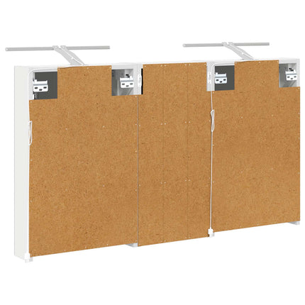 Badrumsskåpsset 3 pcs 110 x 10,5 x 60,5 cm Konstruerat trä