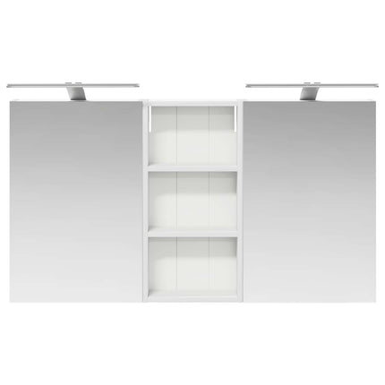 Badrumsskåpsset 3 pcs 110 x 10,5 x 60,5 cm Konstruerat trä
