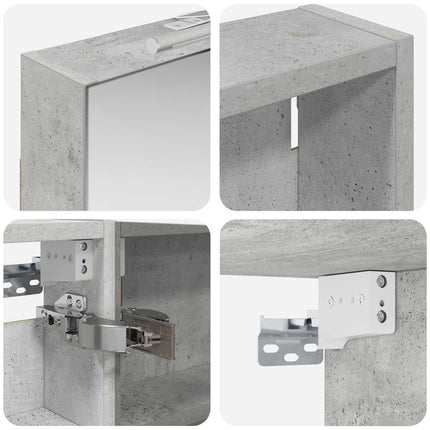 Badrumsskåpsset 3 pcs 110 x 10,5 x 60,5 cm Konstruerat trä