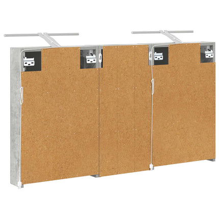 Badrumsskåpsset 3 pcs 110 x 10,5 x 60,5 cm Konstruerat trä