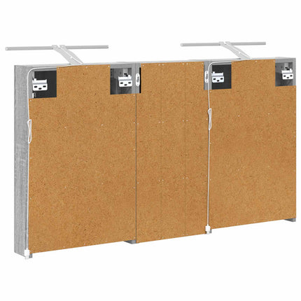 Badrumsskåpsset 3 pcs 110 x 10,5 x 60,5 cm Konstruerat trä