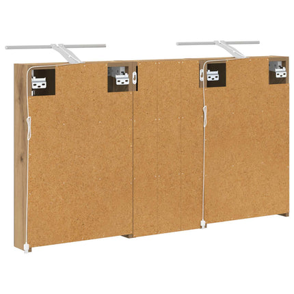 Badrumsskåpsset 3 pcs 110 x 10,5 x 60,5 cm Konstruerat trä