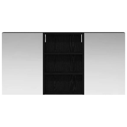Badrumsskåpsset 3 pcs 120 x 10,5 x 60,5 cm Konstruerat trä