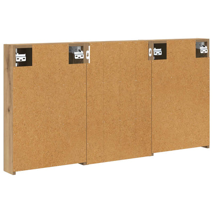 Badrumsskåpsset 3 pcs 120 x 10,5 x 60,5 cm Konstruerat trä