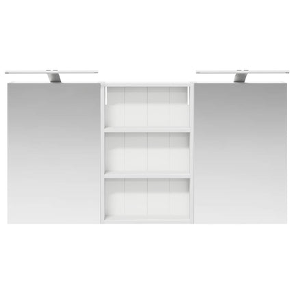 Badrumsskåpsset 3 pcs 120 x 10,5 x 60,5 cm Konstruerat trä