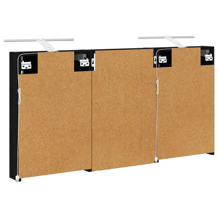 Badrumsskåpsset 3 pcs 120 x 10,5 x 60,5 cm Konstruerat trä