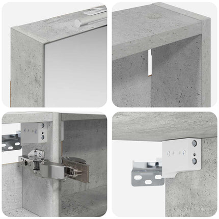 Badrumsskåpsset 3 pcs 120 x 10,5 x 60,5 cm Konstruerat trä