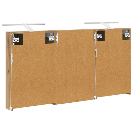 Badrumsskåpsset 3 pcs 120 x 10,5 x 60,5 cm Konstruerat trä