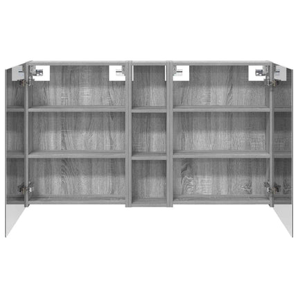 Badrumsskåpsset 3 pcs 120 x 14,5 x 70 cm Konstruerat trä
