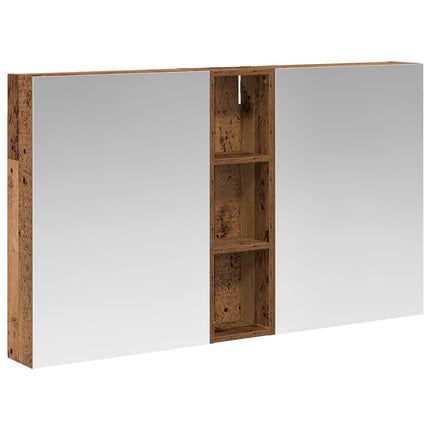 Badrumsskåpsset 3 pcs 120 x 14,5 x 70 cm Konstruerat trä