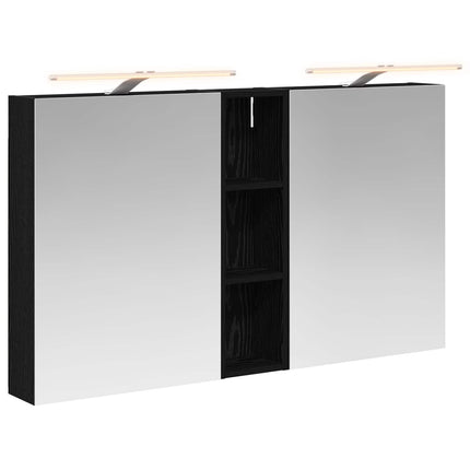 Badrumsskåpsset 3 pcs 120 x 14,5 x 70 cm Konstruerat trä