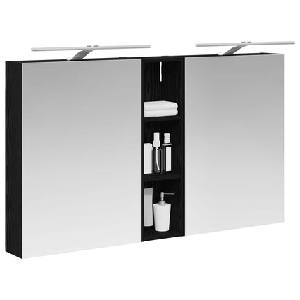 Badrumsskåpsset 3 pcs 120 x 14,5 x 70 cm Konstruerat trä