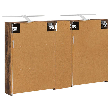 Badrumsskåpsset 3 pcs 120 x 14,5 x 70 cm Konstruerat trä