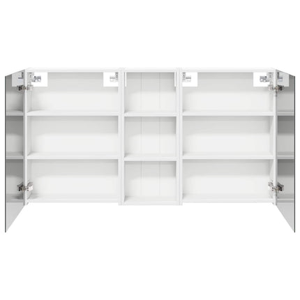 Badrumsskåpsset 3 pcs 130 x 14,5 x 70 cm Konstruerat trä