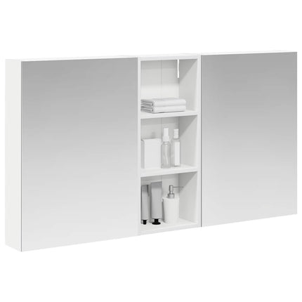 Badrumsskåpsset 3 pcs 130 x 14,5 x 70 cm Konstruerat trä
