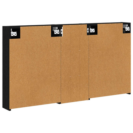 Badrumsskåpsset 3 pcs 130 x 14,5 x 70 cm Konstruerat trä
