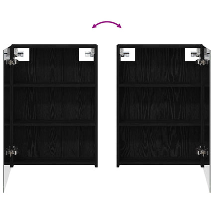 Badrumsskåpsset 3 pcs 130 x 14,5 x 70 cm Konstruerat trä