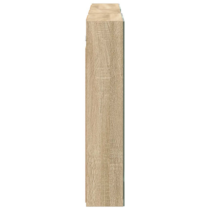 Badrumsskåpsset 3 pcs 130 x 14,5 x 70 cm Konstruerat trä