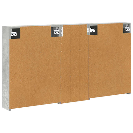 Badrumsskåpsset 3 pcs 130 x 14,5 x 70 cm Konstruerat trä