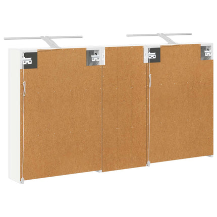 Badrumsskåpsset 3 pcs 130 x 14,5 x 70 cm Konstruerat trä
