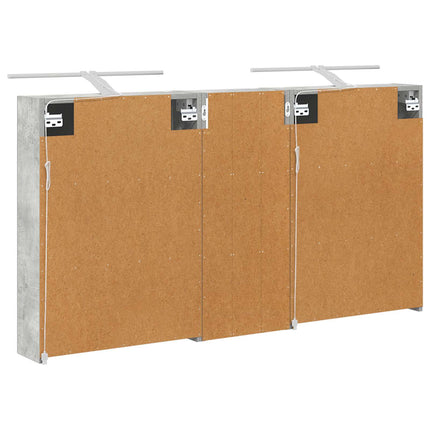 Badrumsskåpsset 3 pcs 130 x 14,5 x 70 cm Konstruerat trä