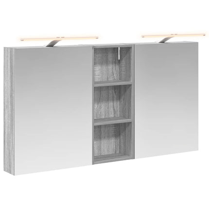 Badrumsskåpsset 3 pcs 130 x 14,5 x 70 cm Konstruerat trä