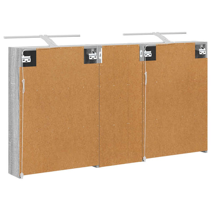 Badrumsskåpsset 3 pcs 130 x 14,5 x 70 cm Konstruerat trä