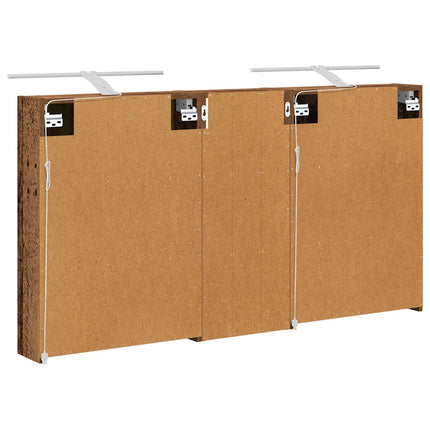 Badrumsskåpsset 3 pcs 130 x 14,5 x 70 cm Konstruerat trä