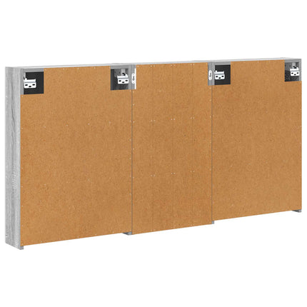 Badrumsskåpsset 3 pcs 140 x 14,5 x 70 cm Konstruerat trä