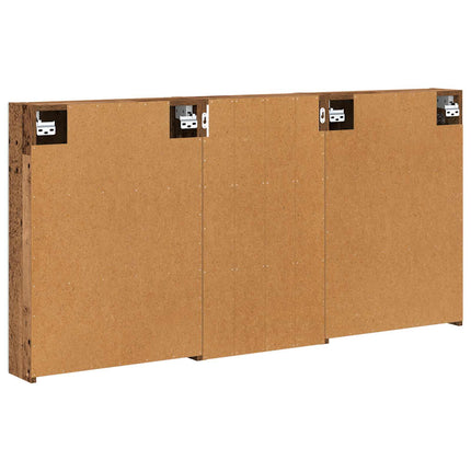 Badrumsskåpsset 3 pcs 140 x 14,5 x 70 cm Konstruerat trä