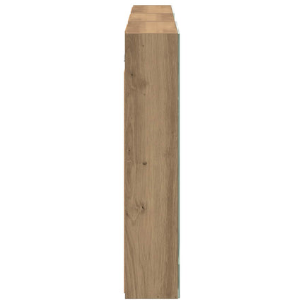Badrumsskåpsset 3 pcs 140 x 14,5 x 70 cm Konstruerat trä