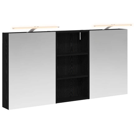 Badrumsskåpsset 3 pcs 140 x 14,5 x 70 cm Konstruerat trä
