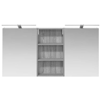 Badrumsskåpsset 3 pcs 140 x 14,5 x 70 cm Konstruerat trä