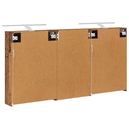 Badrumsskåpsset 3 pcs 140 x 14,5 x 70 cm Konstruerat trä