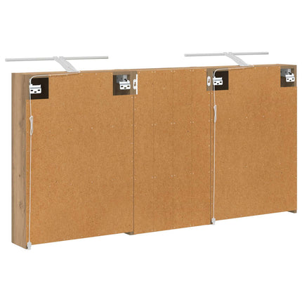 Badrumsskåpsset 3 pcs 140 x 14,5 x 70 cm Konstruerat trä