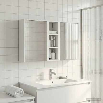 Badrumsskåpsset för 3 pcs 106 x 16 x 62,5 cm Konstruerat trä