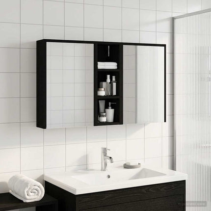 Badrumsskåpsset för 3 pcs 106 x 16 x 62,5 cm Konstruerat trä