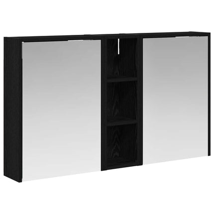 Badrumsskåpsset för 3 pcs 106 x 16 x 62,5 cm Konstruerat trä