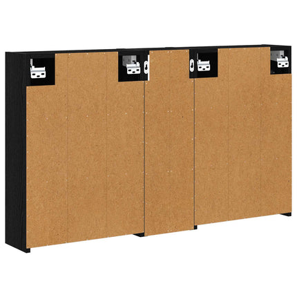 Badrumsskåpsset för 3 pcs 106 x 16 x 62,5 cm Konstruerat trä