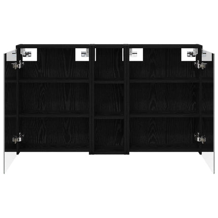 Badrumsskåpsset för 3 pcs 106 x 16 x 62,5 cm Konstruerat trä