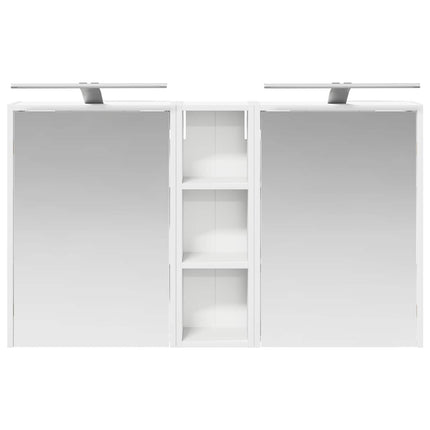 Badrumsskåpsset för 3 pcs 106 x 16 x 62,5 cm Konstruerat trä