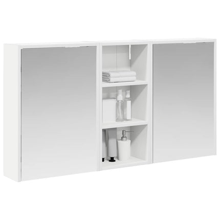 Badrumsskåpsset för 3 pcs 116 x 16 x 62,5 cm Konstruerat trä