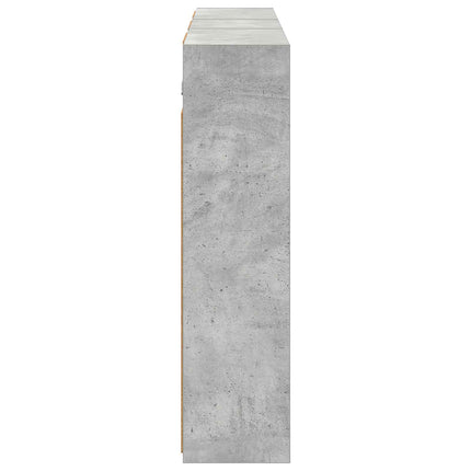 Badrumsskåpsset för 3 pcs 116 x 16 x 62,5 cm Konstruerat trä