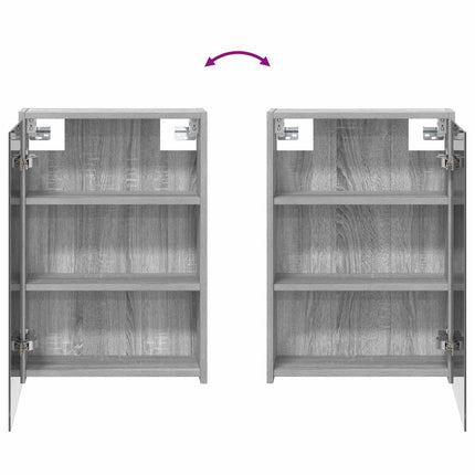 Badrumsskåpsset för 3 pcs 116 x 16 x 62,5 cm Konstruerat trä
