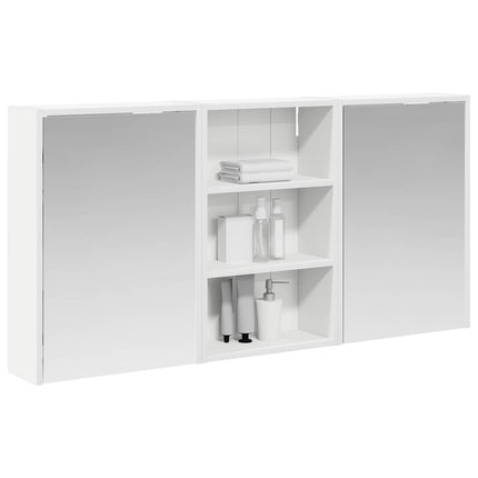 Badrumsskåpsset 3 pcs 126 x 16 x 62.5 cm Konstruerat trä