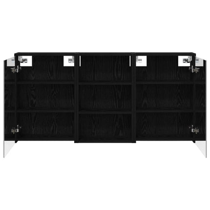 Badrumsskåpsset 3 pcs 126 x 16 x 62.5 cm Konstruerat trä