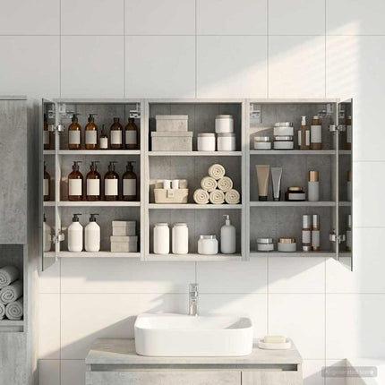 Badrumsskåpsset 3 pcs 126 x 16 x 62.5 cm Konstruerat trä