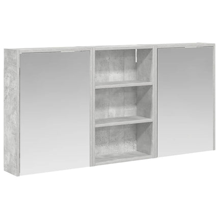 Badrumsskåpsset 3 pcs 126 x 16 x 62.5 cm Konstruerat trä